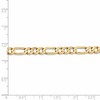 Black Bow Jewelry 5.25mm 10k Yellow Gold Solid Concave Figaro Chain Bracelet - 3 of 4