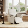 Recliner Chair, Swivel Rocker Chair with USB Charge Ports, Upholstered Leather Glider Recliner Nursery Chair with Double-Layer Armrests - 3 of 4