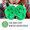 Maplefield Waterproof Toddler Gloves with Fun Creatures - Long Cuff, Keeps Dry and Warm, with Thinsulate - Dino - image 2 of 4