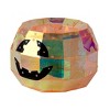 Christmas Prismatic Iridescent Pumpkin Candy Box 9", LED lights - 4 of 4