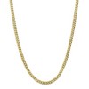 Black Bow Jewelry 5.75mm 10k Yellow Gold Flat Beveled Curb Chain Necklace - 3 of 4