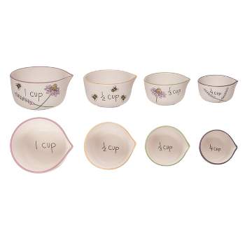 Young's Inc. 4 Piece Ceramic Stacking Measuring Cups 