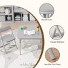 Garvee 3-Piece Boys and Girls Folding Set, Table and Chairs w/PU Cushion, No Assembly, For Eating/Reading/Playing, Grey - 2 of 4