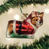 Old World Christmas Blown Glass Ornament for Christmas Tree, Holly Hat Corgi Puppy - 2 of 4