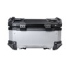Motorcycle Top Case 28L, Universal Aluminum Motorcycle Tail Box with Anti-Theft Lock System & Handle, Storage Carrier Case with Bracket - 4 of 4
