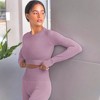 Anna-Kaci Active Women's Long Sleeved Seamless Fitness Yoga Top - 2 of 4