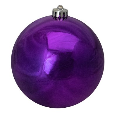 Northlight 6" Shatterproof Shiny Christmas Ball Ornament - Purple