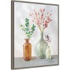 Amanti Art 23"x28" Natural Riches II Clear Vase by Danhui Nai Framed Canvas Wall Art Print: Modern Botanical Lithograph, Polystyrene Frame - 2 of 4