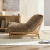 Armless Accent Lazy Sofa Chair with Corduroy Fabric, Single Lounge Chair with Backrest for Living Room, Comfortable Modern Lazy Sofa for Reading-Koiai - 3 of 4