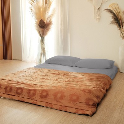 Twin Grey Cotton Shikibuton Floor Mattress