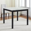 5-Piece Counter Height Dining Table Set, Solid Wood Table with 4 Upholstered Chairs, Space-Saving Mid-Century Modern Design for Dining Room - 4 of 4