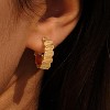 Cubic Zirconia Huggie Earrings 14k Gold Plated Tiny Earrings Small Huggie Hoop Earrings Simple Lightweight Hoops Gift for Women - 3 of 4