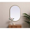 Elegant Lighting Metal Frame Oval Mirror 20x30 - 2 of 4