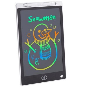 Emerald White LCD Drawing Pad, 10" Screen Doodle Board with Stylus, Reusable Drawing & Writing Pad for Children and Adults - 1 of 4
