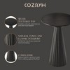 COZAYH Pedestal Small Round Martini Table for Living Rooms or Bedrooms, Set of 2 - 4 of 4