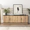 GDFStudio Sandy Modern Minimalist 55" Wood  Four-Door TV Cabinet - 2 of 4