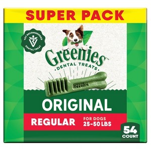 Greenies Original Chicken Flavor Regular Chewy Dental Dog Treats - 1 of 4