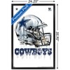 Trends International NFL Dallas Cowboys - Drip Helmet 20 Framed Wall Poster Prints - 3 of 4