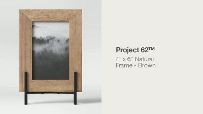 4 x 6 Natural Frame with Stand Brown - Project 62™