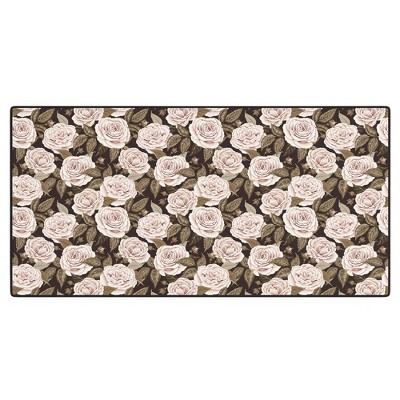 Avenie A Realm Of Roses Dark Academia Desk Mat - Deny Designs