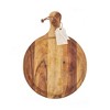 Twine Country Home Acacia Wood Cheese Board Paddle, Acacia Wood Charcuterie Board, 15.8" by 11.9", Gourmet Gift Set - 4 of 4