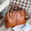 Women's Genuine Leather Purses and Handbags, Satchel Tote Shoulder Bag (Brown) - 2 of 4