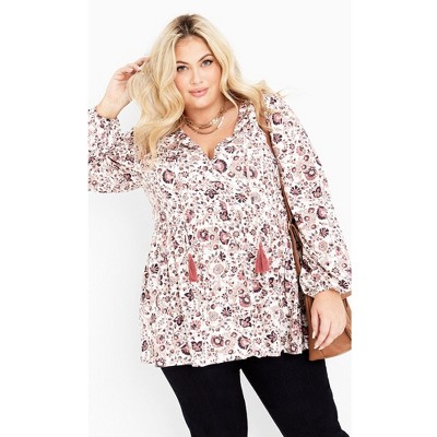 Avenue Women's Plus Size Charmed Tunic