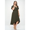 WEST K Womens Georgia Plus Size Flutter Sleeve High Low Hem Dress - 2 of 4