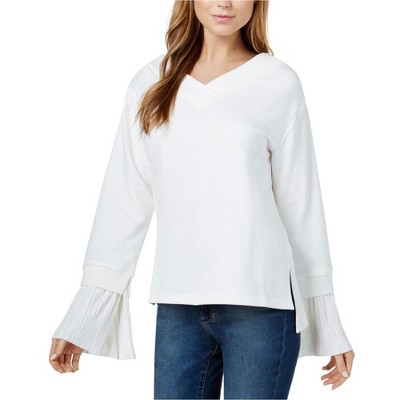 J.O.A. Womens Pleated Cuff Sweatshirt