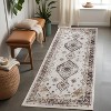 Elegant Floral Medallion Border Washable Indoor Area Rug by Blue Nile Mills - 2 of 4