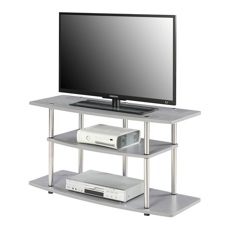 Designs2Go 3 Tier Wide TV Stand for TVs up to 43" - Breighton Home, 4 of 9