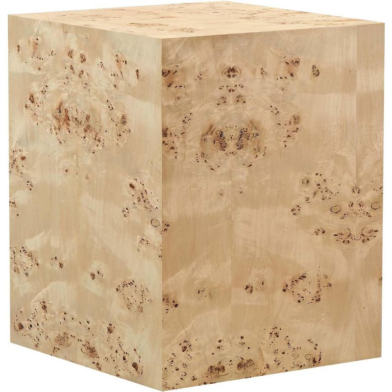 Modway Cosmos 16 Inch Square Burl Wood Side Table, 2 of 6