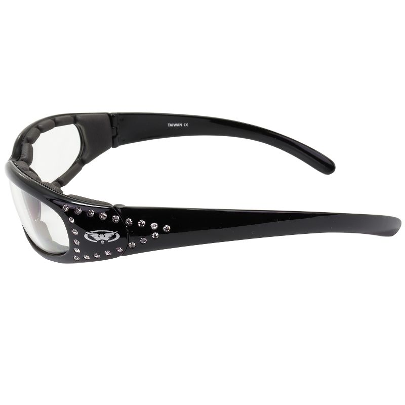 2 Pairs of Global Vision Eyewear Marilyn 3 Safety Motorcycle Glasses with Clear, Smoke Lenses, 2 of 9