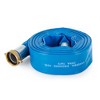 Apache 98138045 2-Inch Diameter 50-Foot Long Reinforced PVC Lay-Flat Discharge Pool Fuel Sump-Pump Hose with Aluminum Short-Shank Connections, Blue - 2 of 4