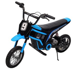 24v Kids Electric Dirt Bike with 350w Motor, 3-Speed Adjustable Up to 14.29MPH, Off-Road Motocross, Includes LED Lights and Music - 1 of 4