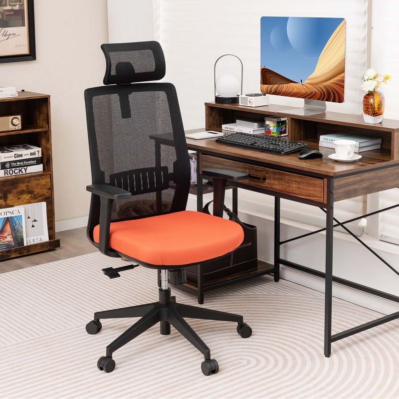 Costway Mesh Office Chair Big Tall Ergonomic Executive Chair Height Adjustable 400 lbs, 2 of 11