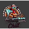 Thanksgiving Turkey Chill Adult Crew Neck Short Sleeve Tee - 2 of 2