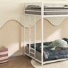 Twin over Twin Metal Bunk Black for Kids and Adult, Bed frame, Low Profile and Easy Climbing with Stable Ladder - 3 of 4