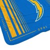 NFL Los Angeles Chargers Basic Block Double-Sided Flannel Fleece Blanket - 2 of 3