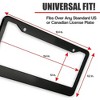 Zone Tech Metallic Aluminum License Plate Cover Frame – Classic Black Premium Quality Novelty/License Plate Frame with Black Screw Caps for Vehicles - 3 of 4