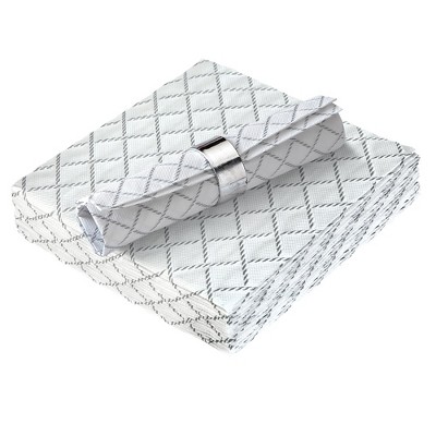Silver Spoons Quilted Linen Look Napkins for Events