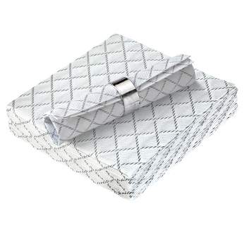 Silver Spoons Quilted Linen Look Napkins for Events