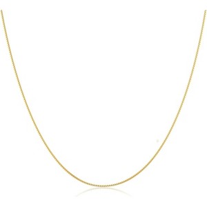 Gold Beaded Wave Chain Necklace for Women, 14K Gold Plated Layered Minimalist Choker - 1 of 4