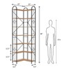 Maliang 7 Shelf Bookcase, Modern High Bookcase, strong load-bearing capacity - 3 of 4