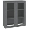 vidaXL Top for Highboard HAMAR Dark Gray 33.5 in.x13.8 in.x39.4 in. Solid Wood Pine - 2 of 4