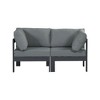 Meridian Furniture,Nizuc Water Resistant Fabric Outdoor Patio Modular Sofa - 4 of 4
