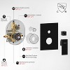 MAYEERTY Matte Black Shower Faucet Set High Pressure 10" Rain Shower Head and Handheld Shower Spray Wall Mount Tub Faucet Shower Valve - 4 of 4