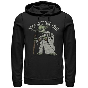 Men's Star Wars Yoda Best Dad Ever Pull Over Hoodie - 1 of 3