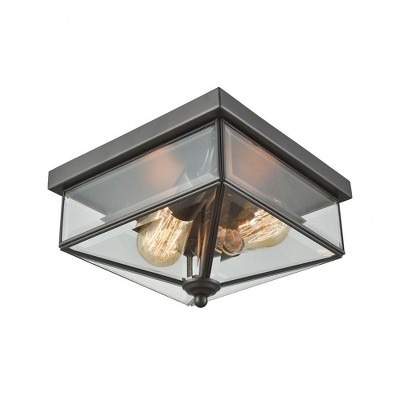 Thomas Lighting Lankford 2 - Light Flush Mount in  Oil Rubbed Bronze