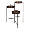 Kate and Laurel Finn Plant Stand, Bronze - 4 of 4